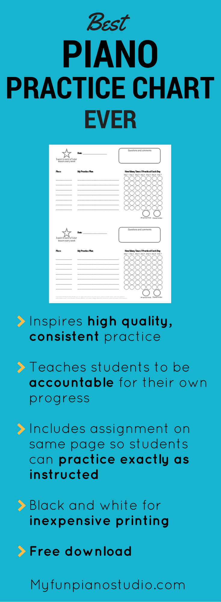 Best Piano Practice Chart Ever My Fun Piano Studio